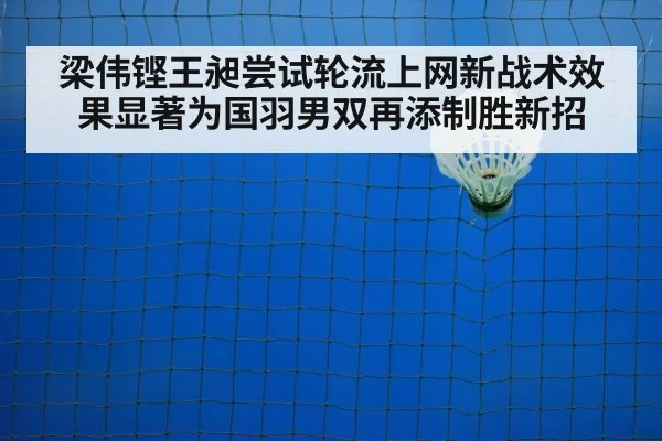 梁伟铿王昶尝试轮流上网新战术效果显著为国羽男双再添制胜新招